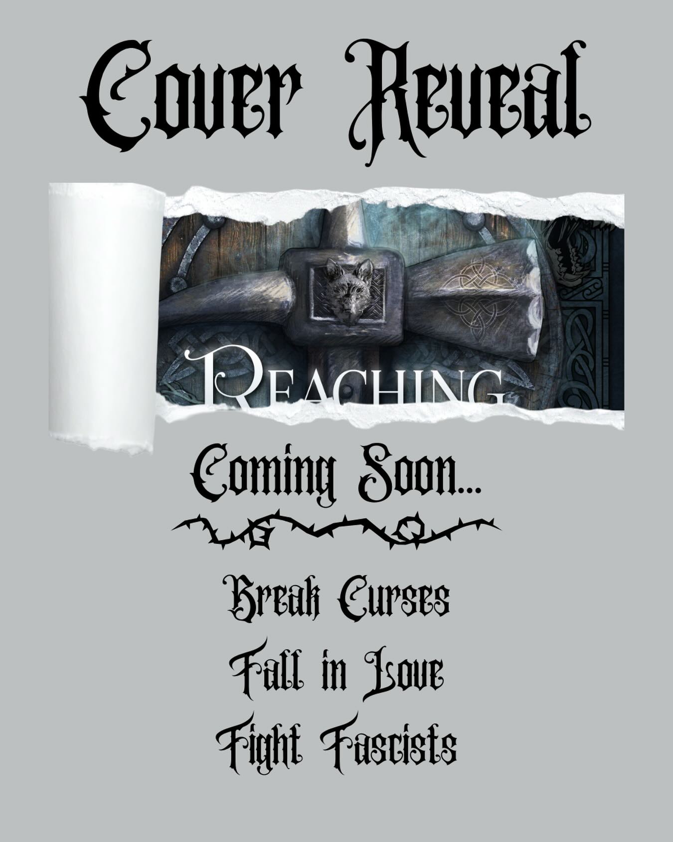 I have emerged from social media hibernation because I wrote a thing! Cover reveal coming soon!